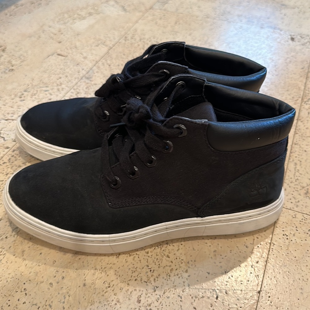 Timberland leather and canvas high tops